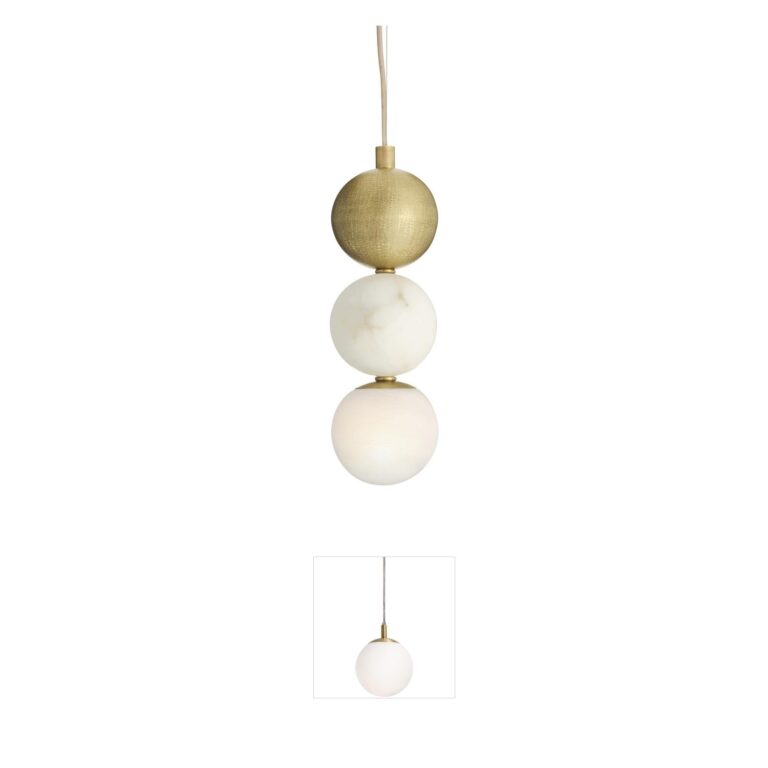 Arteriors Melody Alabaster & Glass Pendant