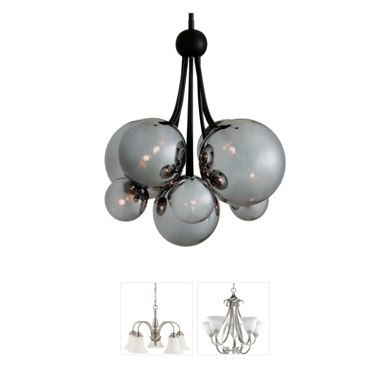 Arteriors Montrose English Bronze Glass Orb Chandelier