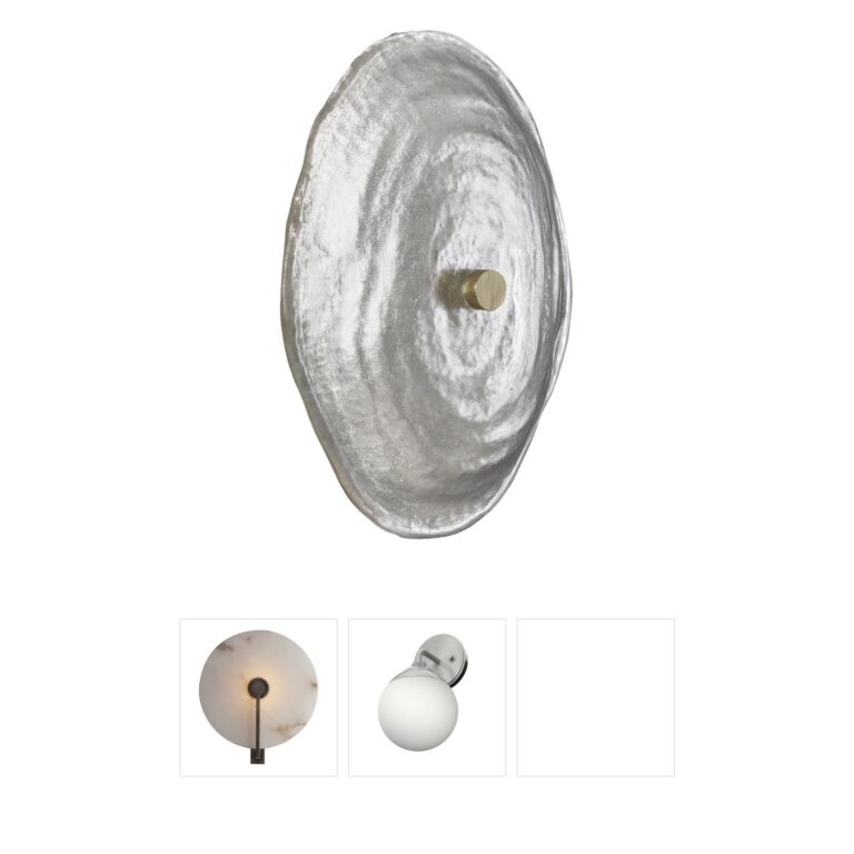 Arteriors Nome Rippled Glass Wall Sconce