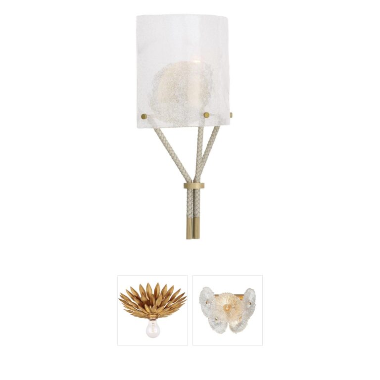 Arteriors Lucien Seeded Glass Wall Sconce