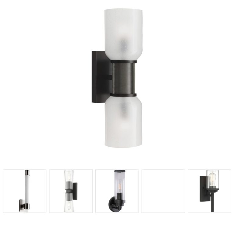 Arteriors Landon Glass & Leather Modern Sconce