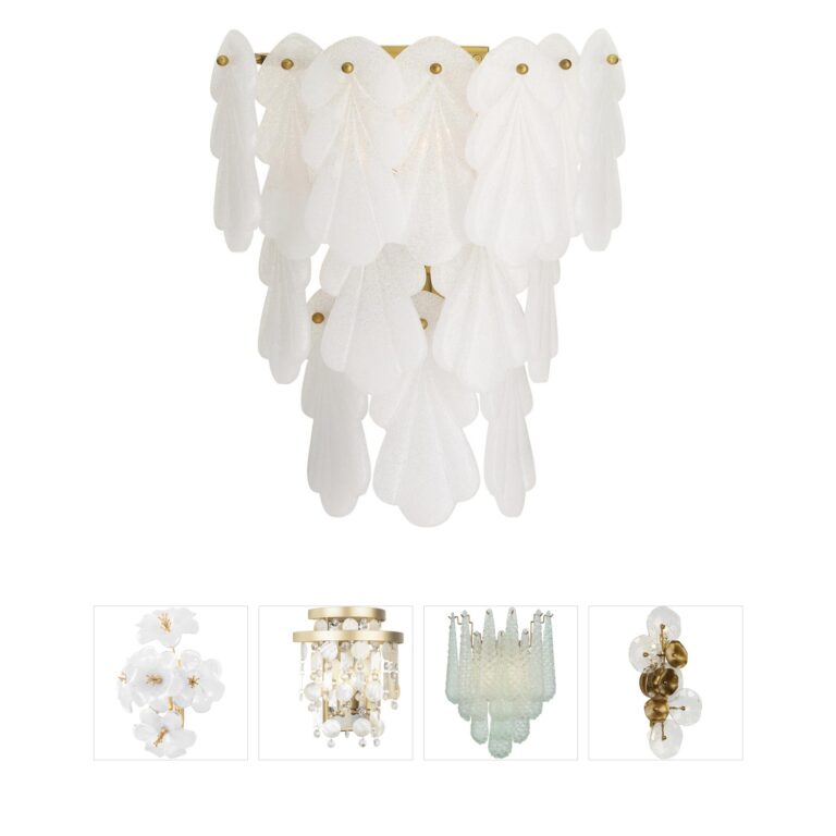 Arteriors Malia Seeded Glass Wall Sconce