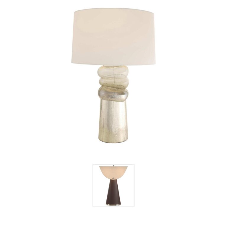 Arteriors Milan Antique Mercury Ombre Glass Table Lamp