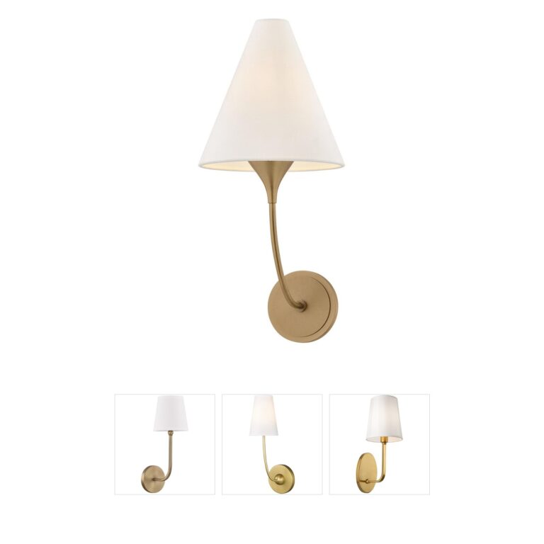 Troy Lighting Evermore Lauren Liess Patina Brass Wall Sconce