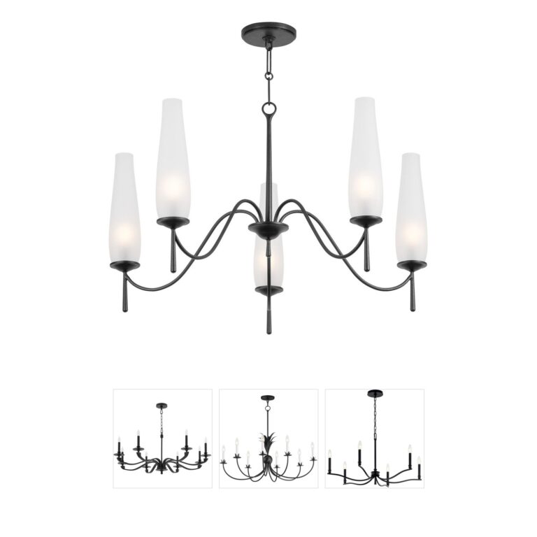 Troy Lighting Legacy Forged Iron Chandelier