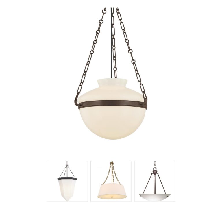 Troy Lighting Paradigm 1-Light Bronze and Glass Pendant by Lauren Liess