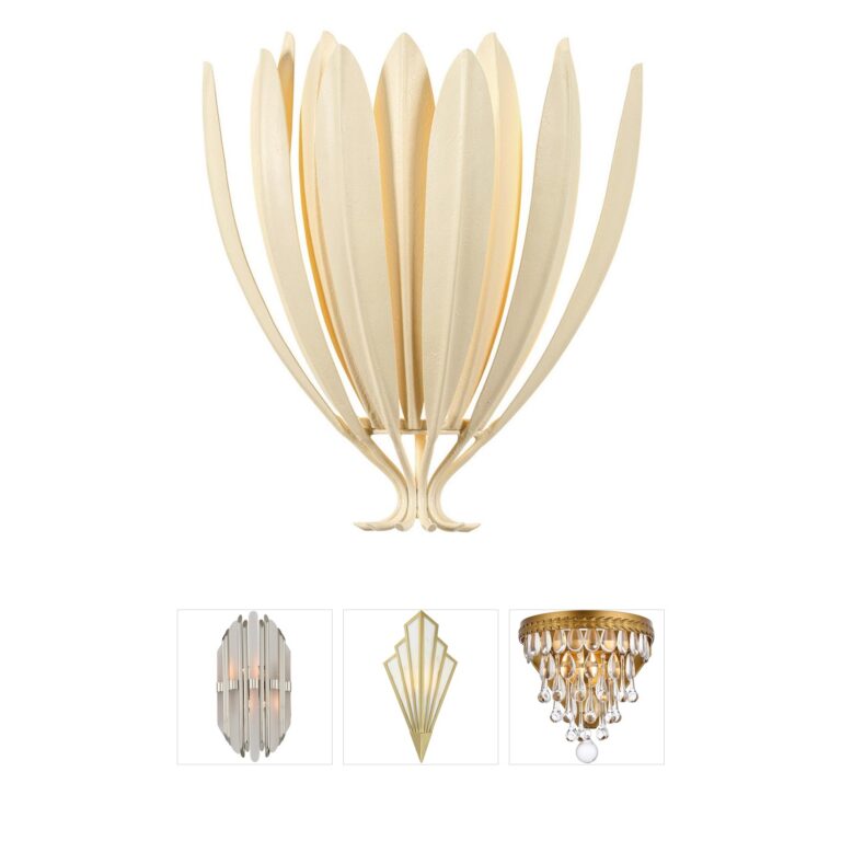 Hudson Valley Whitfield Iron Wall Sconce with Cream Plaster Finish