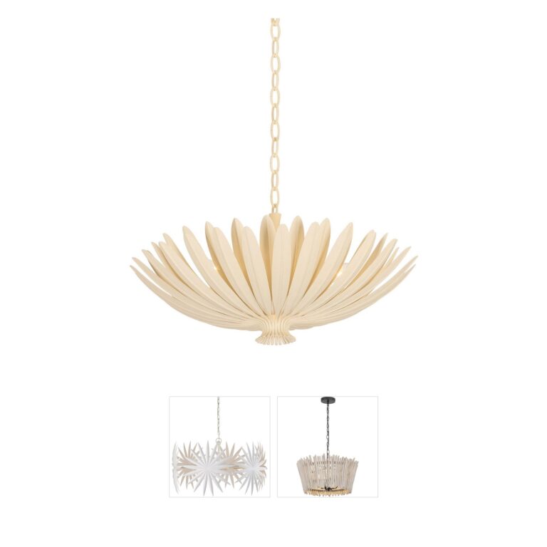 Hudson Valley Lighting Whitfield Cream Plaster Iron Chandelier