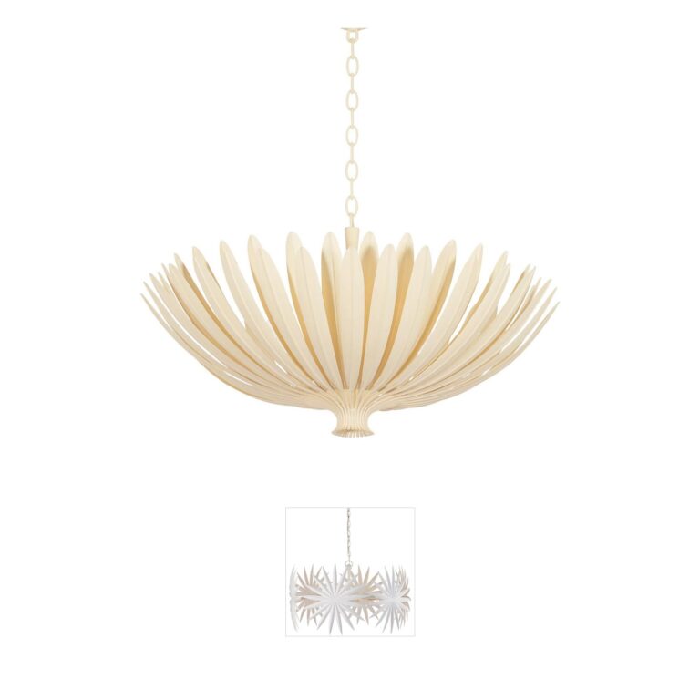 Hudson Valley Lighting Whitfield Cream Plaster Iron Chandelier