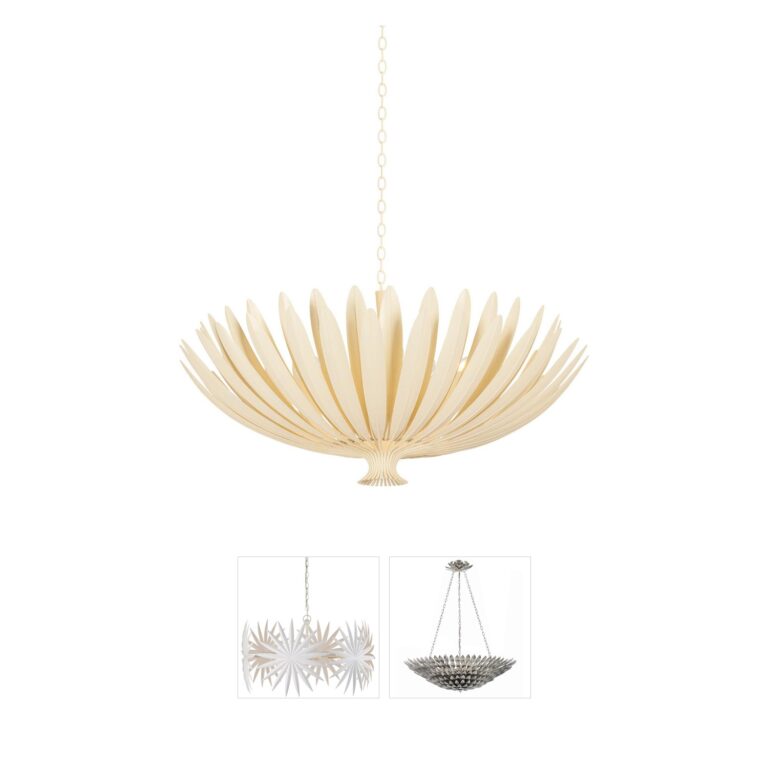 Hudson Valley Whitfield Iron Plaster Chandelier