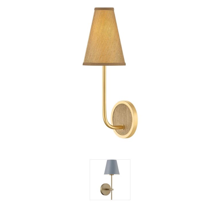 Hudson Valley Lighting Buskirk Aged Brass Steel Wall Sconce