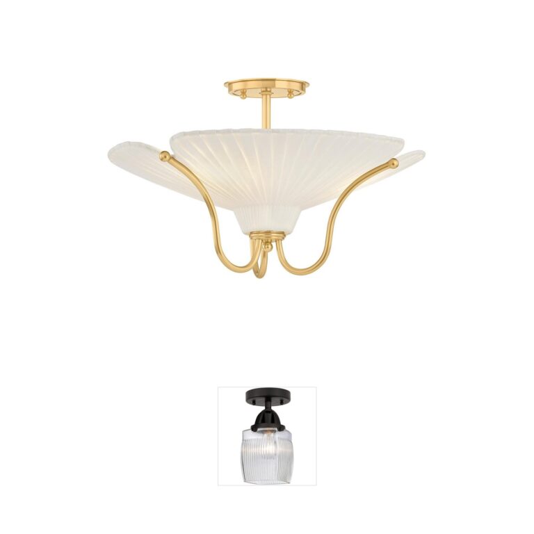 Hudson Valley Lighting Gerhard Steel Semi-Flush Mount