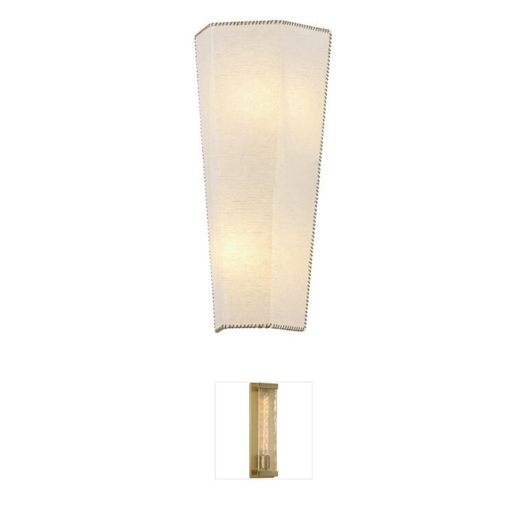 Hudson Valley Celmins Soft White Textile ADA Wall Sconce