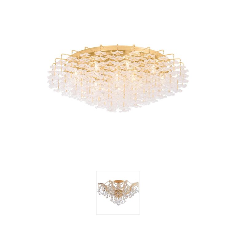 Corbett Lighting Alsace Piastre Glass Semi-Flush Mount