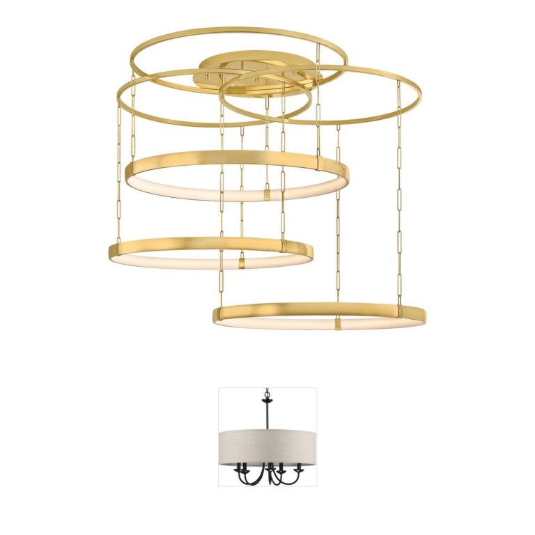 Corbett Lighting Chiasso Brass & Acrylic Integrated LED Chandelier