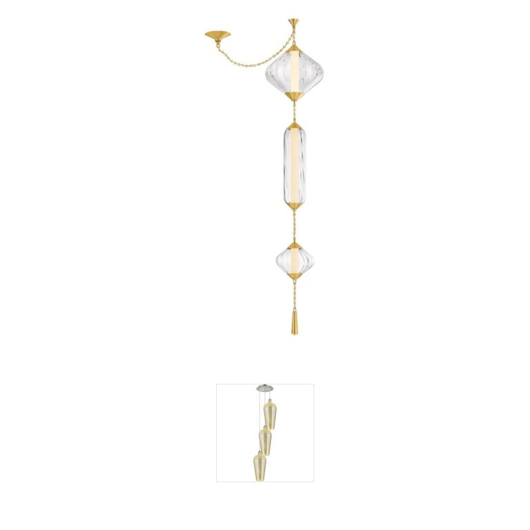 Corbett Lighting Fiorello Clear Optic Glass Pendant