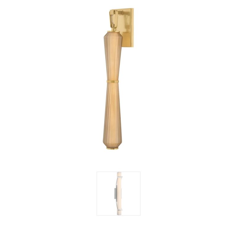Corbett Lighting Zircon Vintage Brass Integrated LED Vanity Light