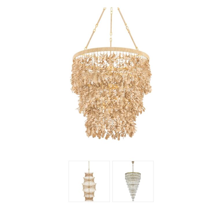 Corbett Lighting Naxos Coco Shell Chandelier