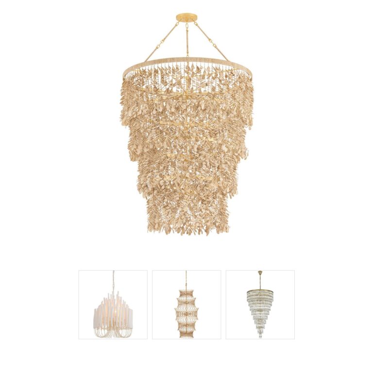 Corbett Lighting Naxos Coco Shell Chandelier