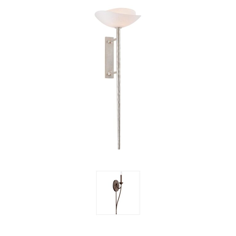 Corbett Lighting Coppa Iron & Seeded Glass Wall Sconce