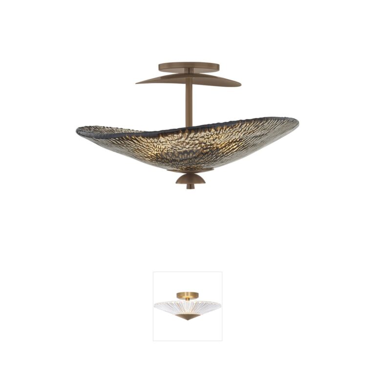 Corbett Lighting Alba Piastre Glass Semi-Flush Mount