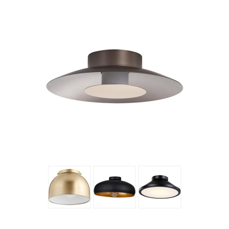 Golden Lighting Yep Luma Integrated LED Steel Flush Mount