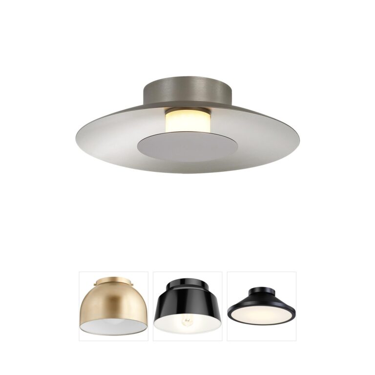 Golden Lighting Yep Luma Steel LED Flush Mount