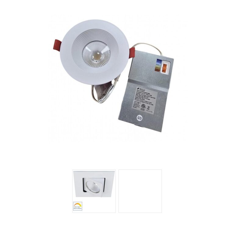 Jesco Lighting RLF 4-Inch LED Round Fire-Rated Canless Downlight