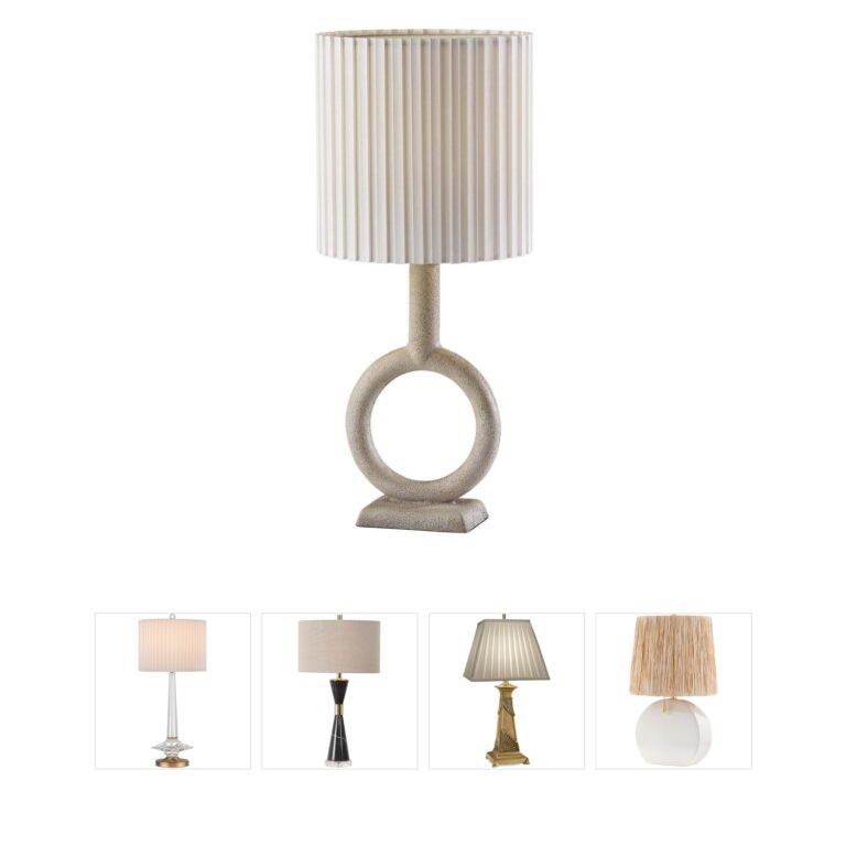 Adesso Elizabeth Painted Stone Table Lamp