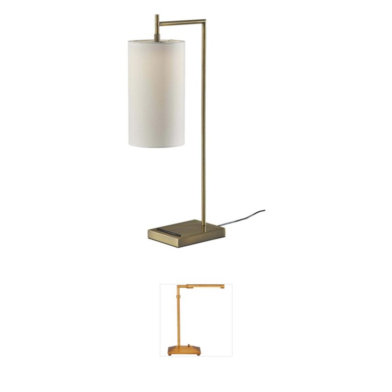 Adesso Matilda Smart LED Table Lamp with Recycled Shade