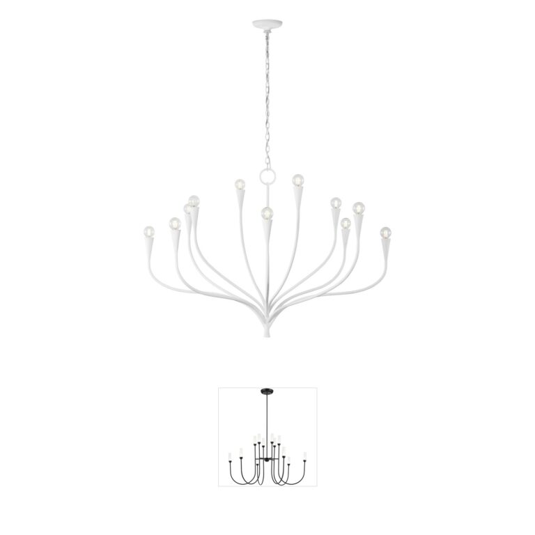 Visual Comfort Signature Collection Julie Neill Marini 43" Plaster White Chandelier
