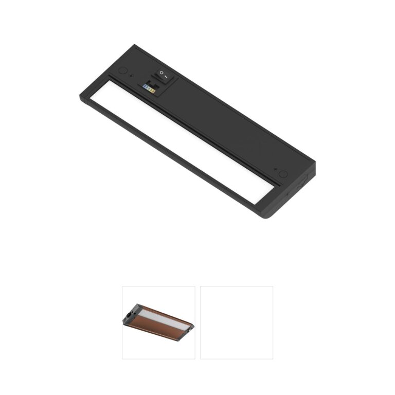 Nora Lighting LEDUR 10-Inch Adjustable Selectable CCT Under Cabinet Light in Black