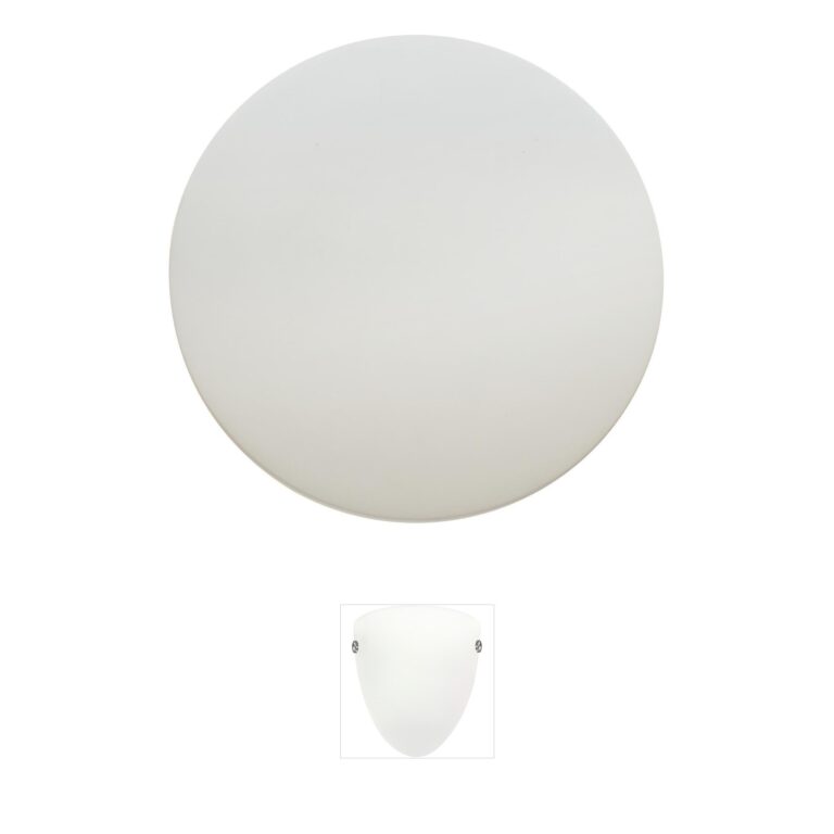 Justice Design Ambiance Collection - Backlit Round Ceramic Selectable LED Wall Sconce