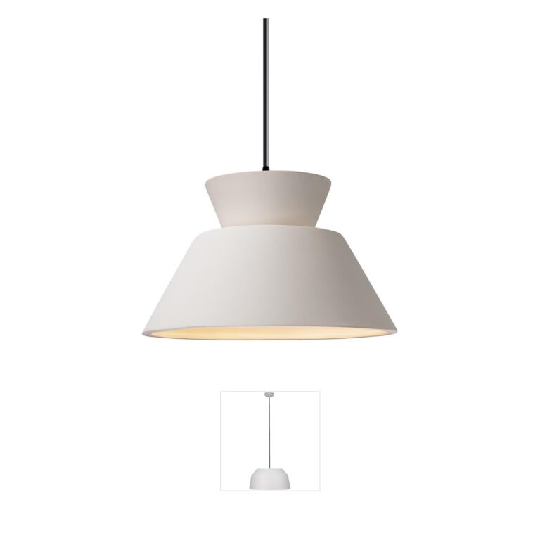 Justice Design Group Radiance Collection - Trapezoid Hand-Crafted Ceramic LED Pendant