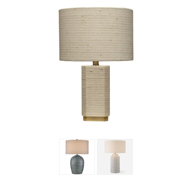 Jamie Young Co Haisley Bleached Raffia Table Lamp