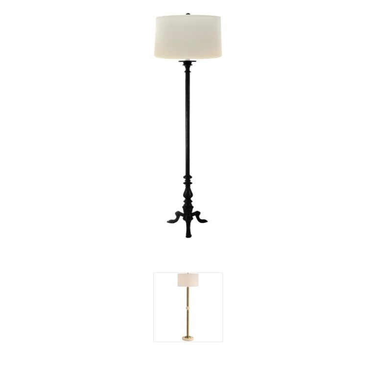 Stiffel Ellie 60" Matte Black Transitional Floor Lamp
