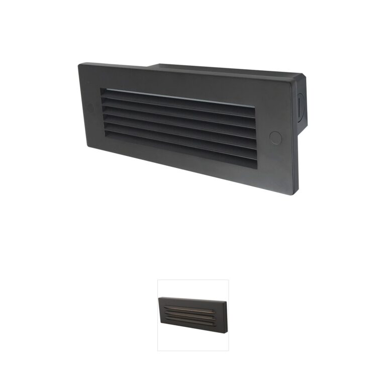 Nora Lighting Brick Bronze Die-Cast LED Step Light with Selectable CCT