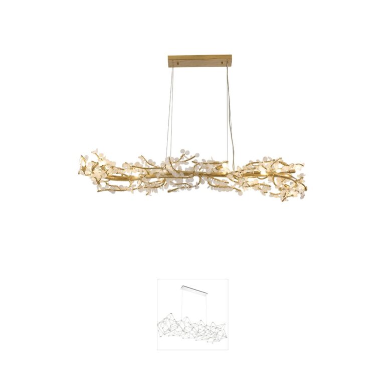 Bethel International IMP Series 16-Light Gold Aluminum Chandelier
