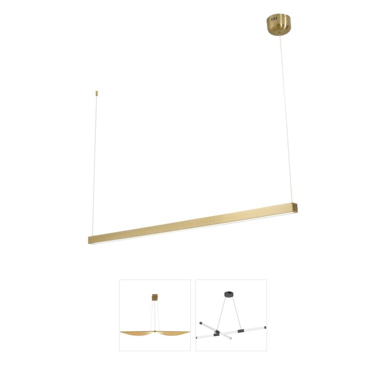 Bethel International LTY Series Linear Brass LED Chandelier
