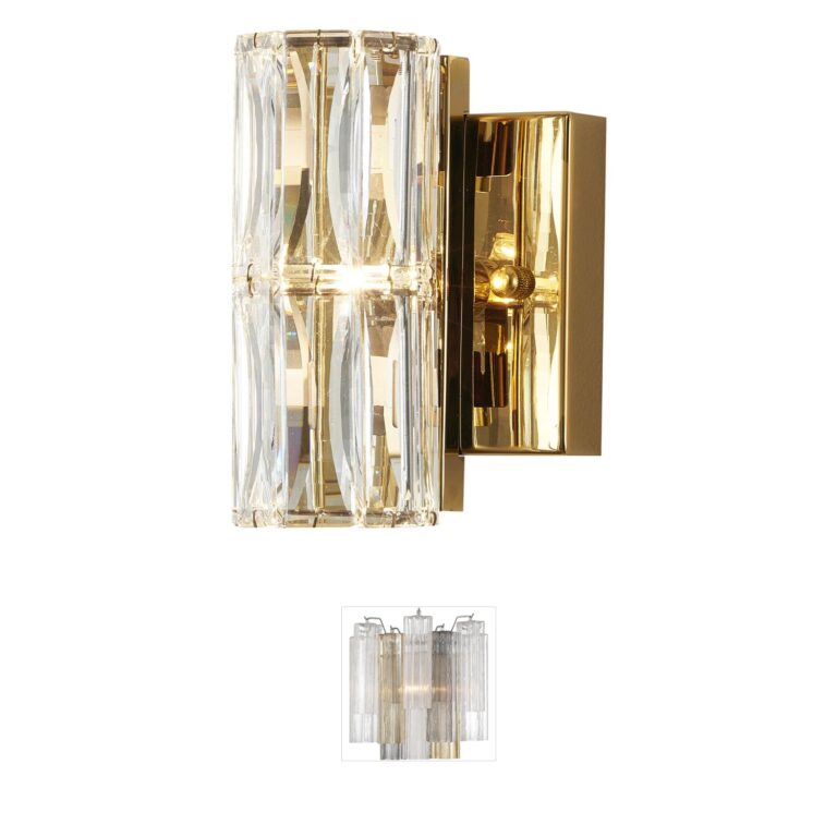 Bethel International MBC Series Gold Crystal Wall Sconce