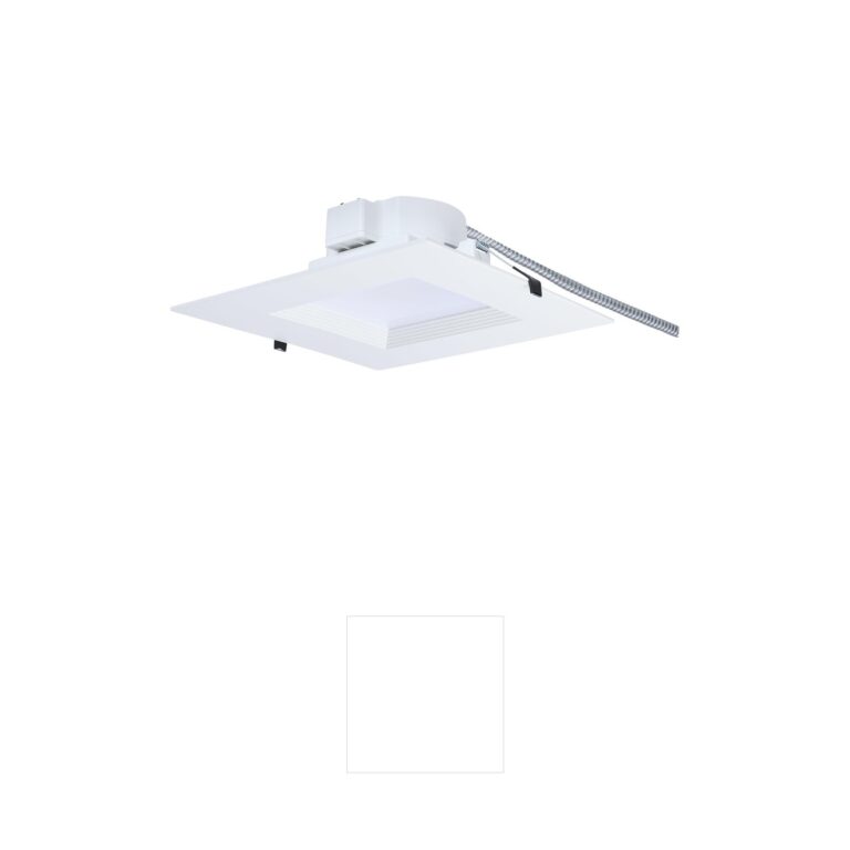 Satco ColorQuick PowerQuick Square Field Selectable LED Commercial Downlight