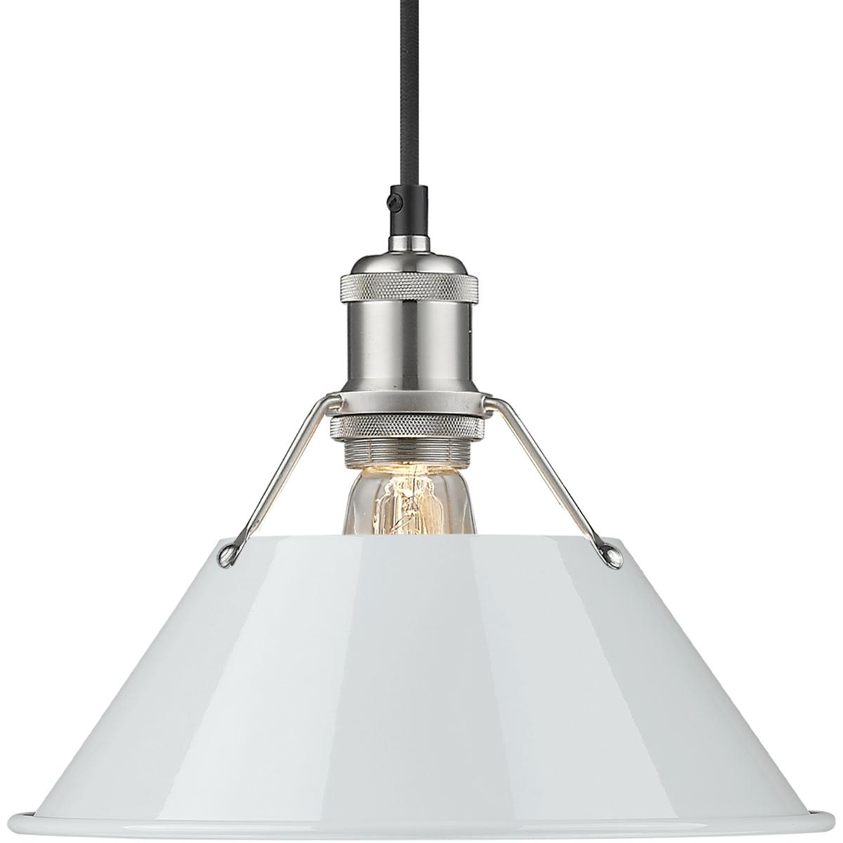 Golden Lighting Yep Orwell Pewter & Dusky Blue Pendant