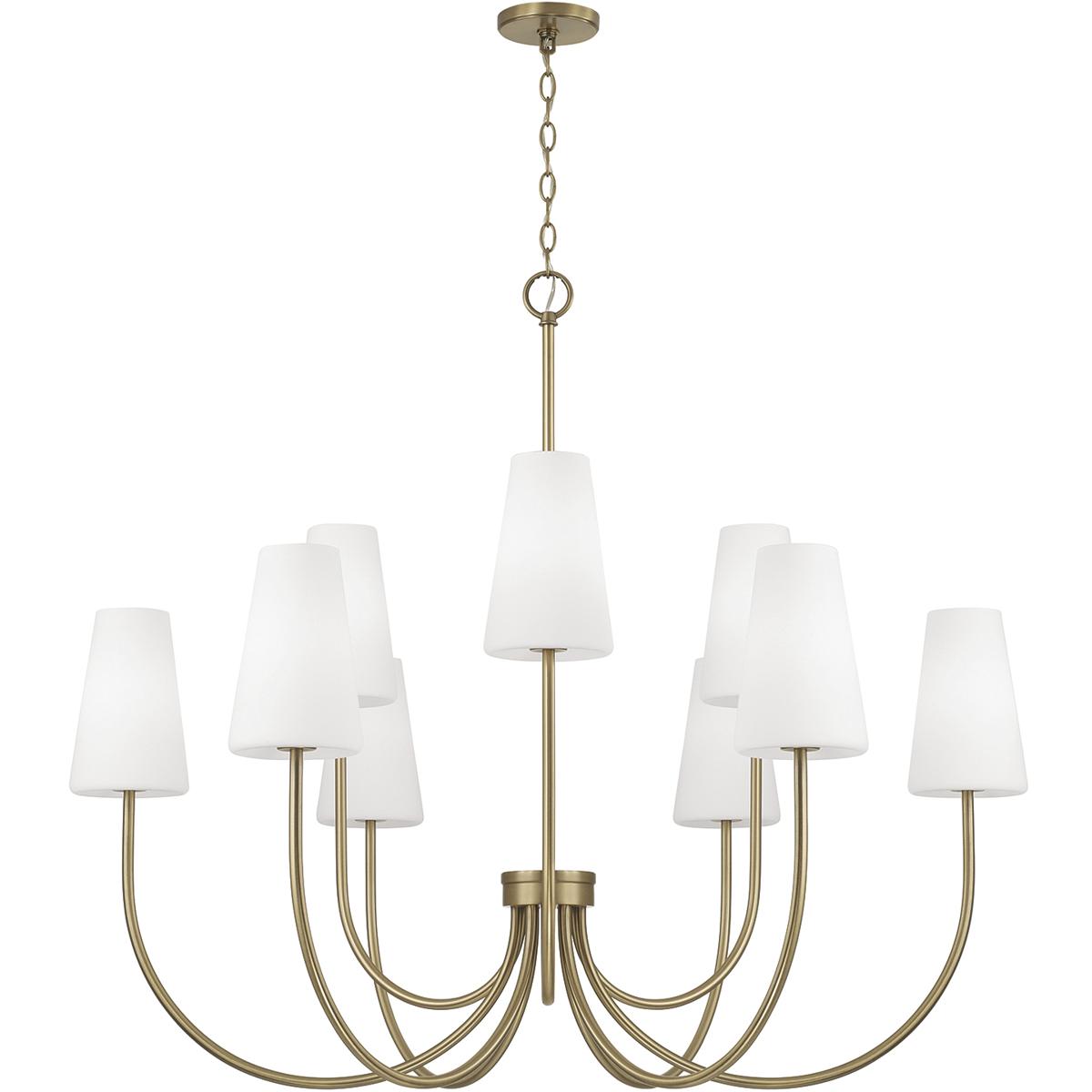 Capital Lighting Averitt Aged Brass 9-Light Two-Tier Chandelier