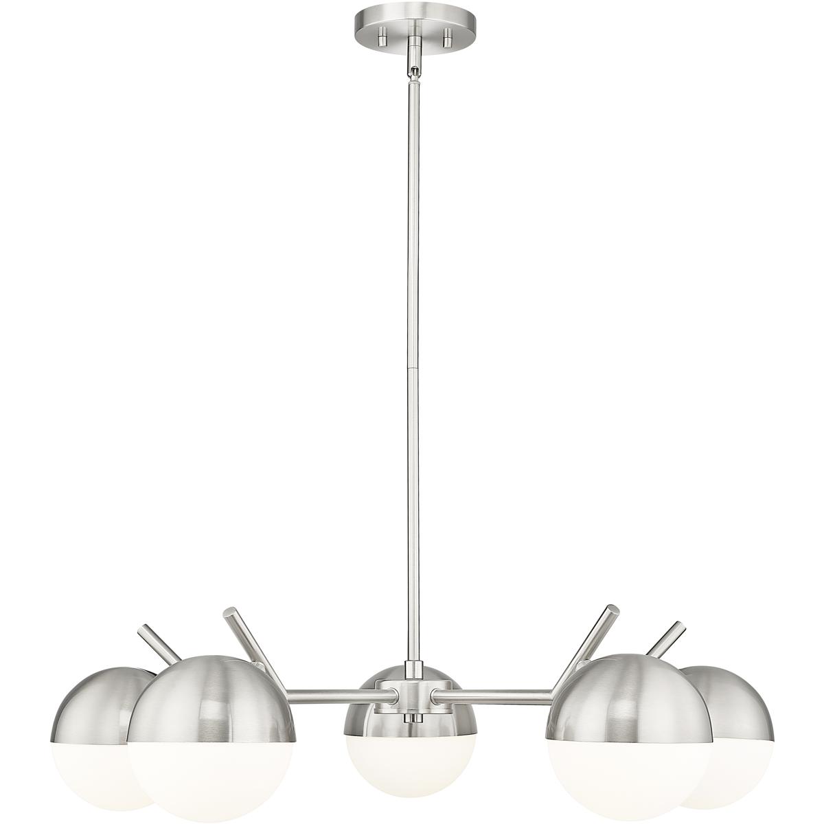 Z-Lite Realm Sphere 5-Light Brushed Nickel Chandelier