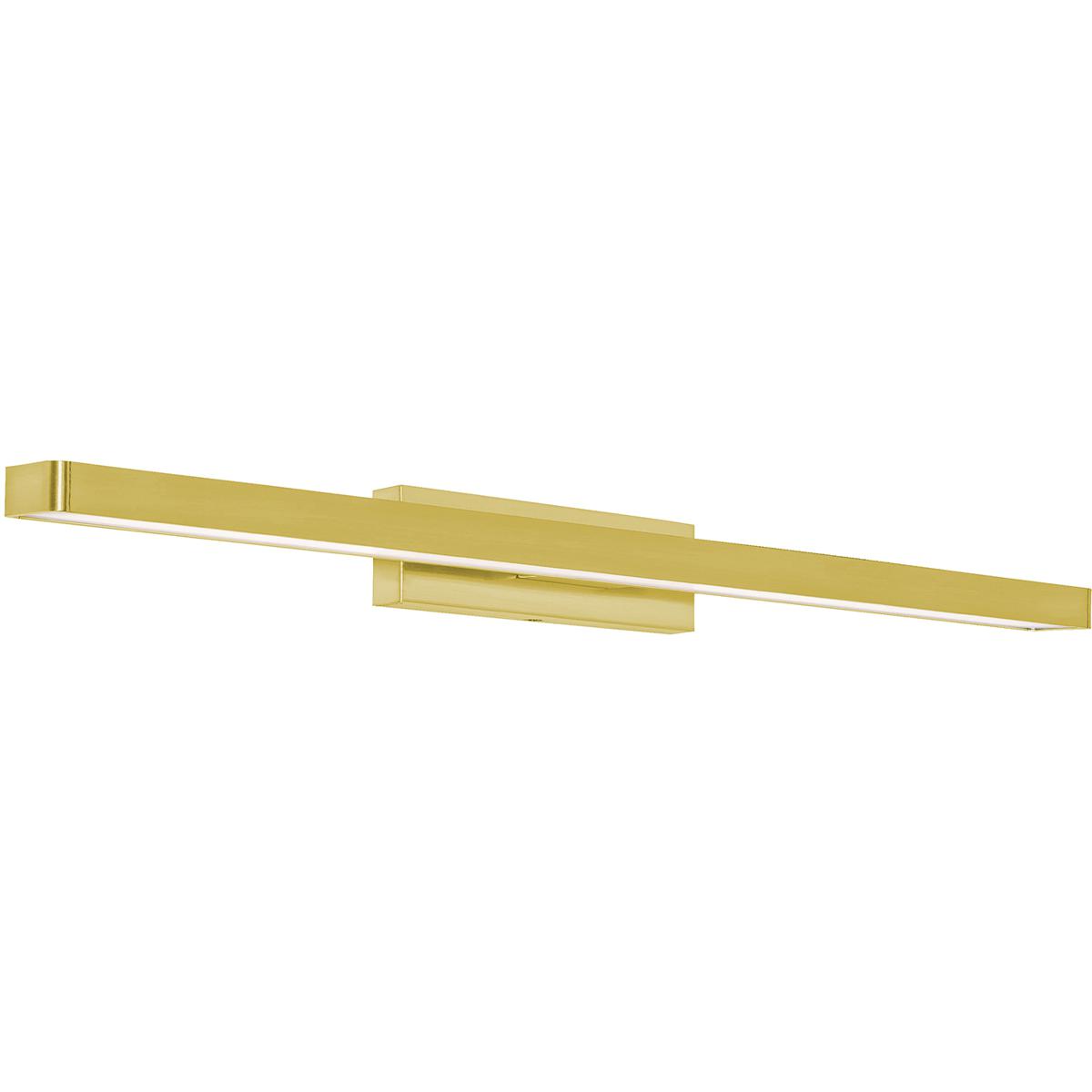 AFX Inc. Brock Linear Steel LED Vanity Light - Satin Brass