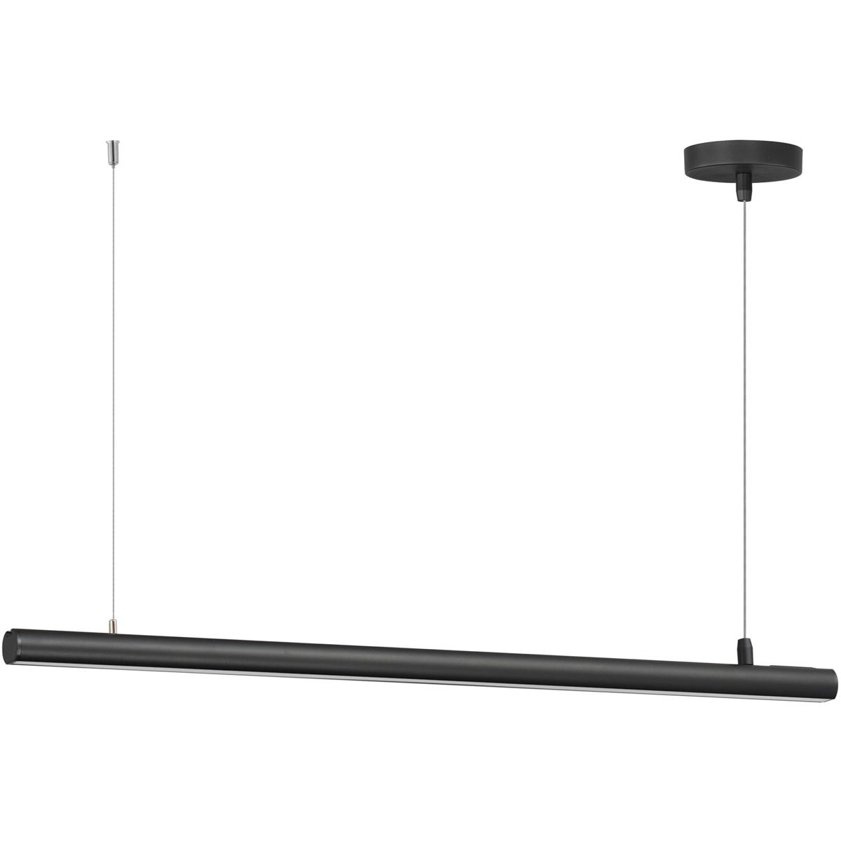 ET2 Continuum Black Aluminum LED Linear Island Pendant