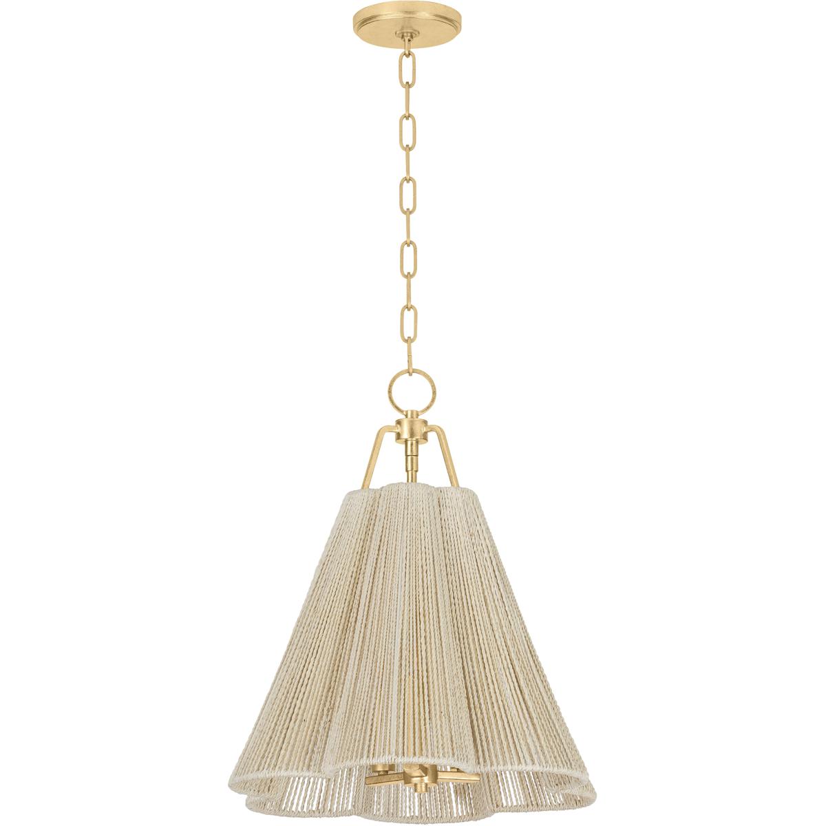 Troy Lighting Sonoma Vintage Gold Leaf Abaca Pendant | Shop Now