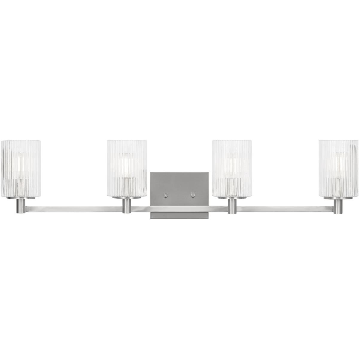Generation Lighting Lando 4-Light Brushed Steel Vanity