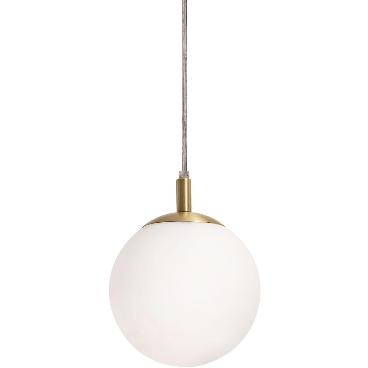 AFX Inc. Loretto Bell White Glass Pendant | Transitional Modern
