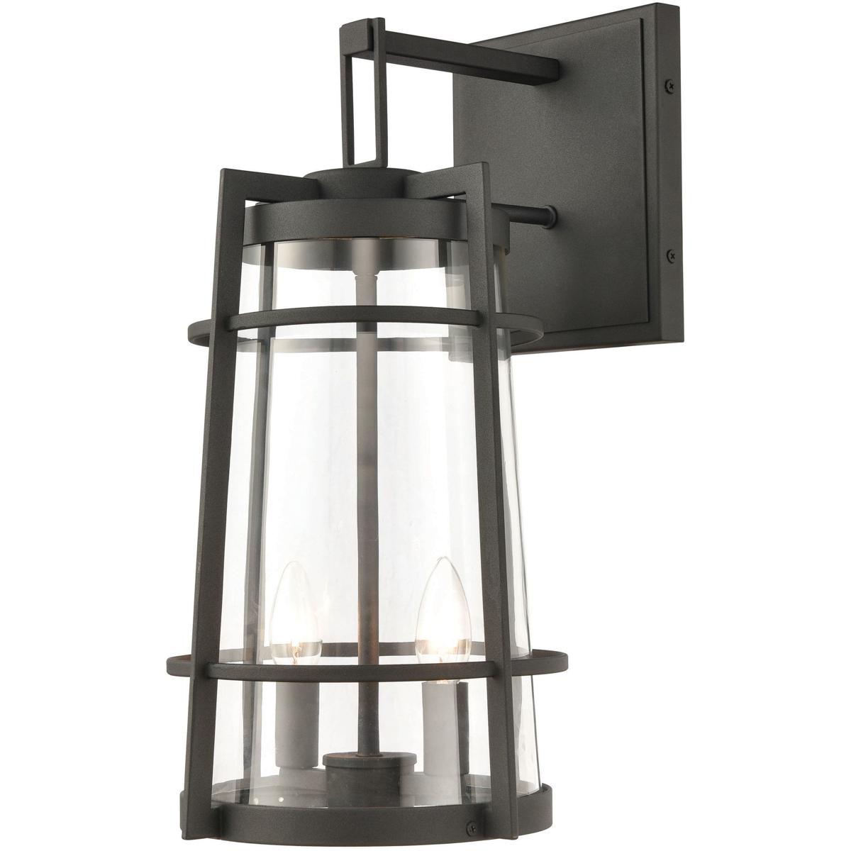 Atlas Lighting & Home Crofton 2-Light Charcoal Sconce